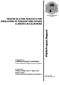 Cover page: Protocols For Projects For Simulation Of Present And Future Climates In California
