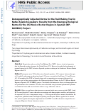 Cover page: Demographically adjusted norms for the Trail Making Test in native Spanish speakers: Results from the neuropsychological norms for the US-Mexico border region in Spanish (NP-NUMBRS) project