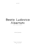 Cover page: Beata Ludovica Albertoni