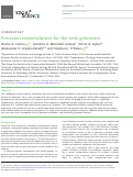 Cover page: Precision nomenclature for the new genomics