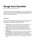 Cover page: Songs from Summits