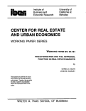 Cover page: Price Formation and the Appraisal Function in Real Estate Markets