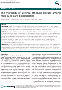 Cover page: The morbidity of urethral stricture disease among male Medicare beneficiaries