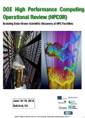 Cover page: DOE High Performance Computing Operational Review (HPCOR): Enabling Data-Driven Scientific Discovery at HPC Facilities