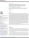 Cover page: Semantic knowledge influences visual working memory in adults and children