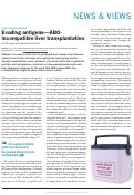 Cover page: Evading antigens—ABO-incompatible liver transplantation