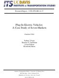 Cover page: Plug-In Electric Vehicles: A Case Study of Seven Markets