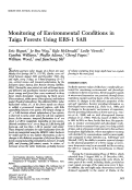 Cover page: Monitoring of environmental conditions in Taiga forests using ERS-1 SAR