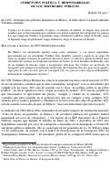 Cover page: CORRUPCIÓN  POLÍTICA  Y  RESPONSABILIDAD DE  LOS  SERVIDORES  PÚBLICOS