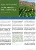 Cover page: Food Insecurity and Global Warming: A Time-Sensitive Issue