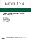Cover page: Special Section Guest Editorial: Special Section on Spatial Frequency Domain Imaging