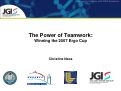 Cover page: The Power of Teamwork: Winning the 2007 Ergo Cup