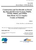 Cover page: Construction and Test Results on Dowel Bar Retrofit HVS Test Sections 556FD, 557FD, 558FD, and 559FD: State Route 14, Los Angeles County at Palmdale