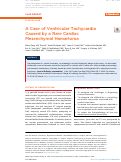Cover page: A Case of Ventricular Tachycardia CausedÂ by a Rare Cardiac MesenchymalÂ Hamartoma