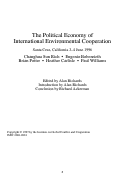 Cover page: Policy Paper 29: The Political Economy of International Environmental Cooperation