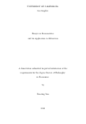 Cover page: Essays on Econometrics and its Application to Education