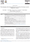 Cover page: Neuroimaging and neuropsychological assessment of freezing of gait in Parkinson's disease