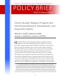 Cover page: China’s Nuclear Weapons Program and the Chinese Research, Development, and Acquisition System