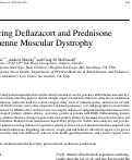 Cover page: Comparing Deflazacort and Prednisone in Duchenne Muscular Dystrophy.