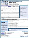 Cover page of Spatial Information for Human Health, the 2015 Spatial Unconference, Call for Proposals