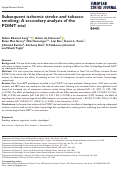 Cover page: Subsequent ischemic stroke and tobacco smoking: A secondary analysis of the POINT trial