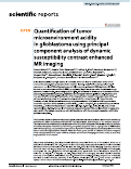 Cover page: Quantification of tumor microenvironment acidity in glioblastoma using principal component analysis of dynamic susceptibility contrast enhanced MR imaging