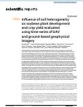 Cover page: Influence of soil heterogeneity on soybean plant development and crop yield evaluated using time-series of UAV and ground-based geophysical imagery