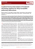 Cover page: A patient-level pooled analysis of treatment-shortening regimens for drug-susceptible pulmonary tuberculosis