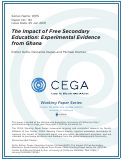 Cover page: The Impact of Free Secondary Education: Experimental Evidence from Ghana