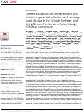 Cover page: Genetic loci associated with prevalent and incident myocardial infarction and coronary heart disease in the Cohorts for Heart and Aging Research in Genomic Epidemiology (CHARGE) Consortium