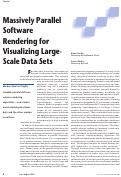 Cover page: Parallel Software Rendering for Large-Scale Volume Visualization