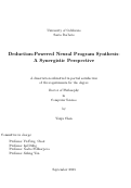 Cover page: Deduction-Powered Neural Program Synthesis: A Synergistic Perspective