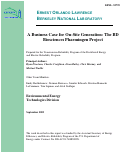 Cover page: A business case for on-site generation: The BD biosciences pharmingen 
project