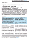 Cover page: Population Pharmacokinetics/Pharmacodynamics of 3,4‐Diaminopyridine Free Base in Patients With Lambert‐Eaton Myasthenia