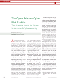 Cover page: The Open Science Cyber Risk Profile