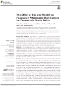 Cover page: The Effect of Sex and Wealth on Population Attributable Risk Factors for Dementia in South Africa.