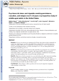 Cover page: Psychosocial stress and cigarette smoking persistence, cessation, and relapse over 9–10 years: a prospective study of middle-aged adults in the United States