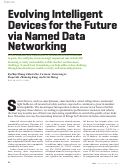 Cover page: Evolving intelligent devices for the future via named data networking