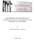 Cover page: Large Mandates and Limited Resources: State Response to the No Child Left Behind Act and Implications for Accountability