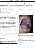 Cover page: Herpes Zoster Ophthalmicus Extending to the Palate