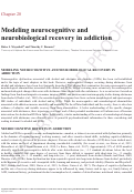 Cover page: Modeling neurocognitive and neurobiological recovery in addiction