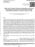 Cover page: Patient and Physician Preferences Regarding Long-Acting Pre-Exposure Prophylaxis and Antiretroviral Therapy: A Mixed-Methods Study in Southern California, USA