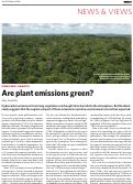 Cover page: Are plant emissions green?