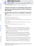 Cover page: Treatment of Sarcoidosis in US Rheumatology Practices: Data From the American College of Rheumatology's Rheumatology Informatics System for Effectiveness (RISE) Registry