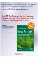 Cover page: Predation and aridity slow down the spread of 21-year-old planted woodland islets in restored Mediterranean farmland
