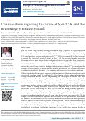 Cover page: Considerations regarding the future of Step 2 CK and the neurosurgery residency match