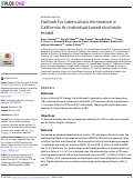 Cover page: Outlook for tuberculosis elimination in California: An individual-based stochastic model
