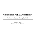 Cover page: Radicals for Capitalism: Ayn Rand and Youth during the 1960s
