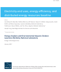 Cover page: Electricity End Uses, Energy Efficiency, and Distributed Energy Resources Baseline: