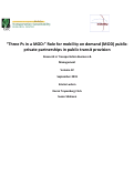 Cover page: “Three Ps in a MOD:” Role for mobility on demand (MOD) public-private partnerships in public transit provision